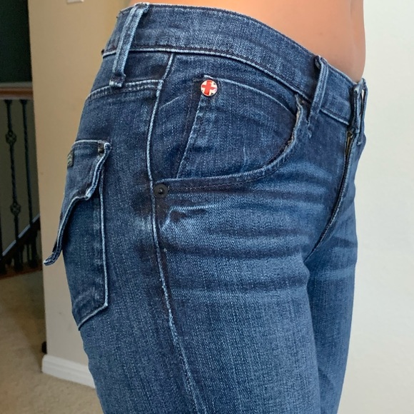 HUDSON BAILEE CROP MIDRISE BABY BOOT JEANS SZ 25 - Picture 6 of 10